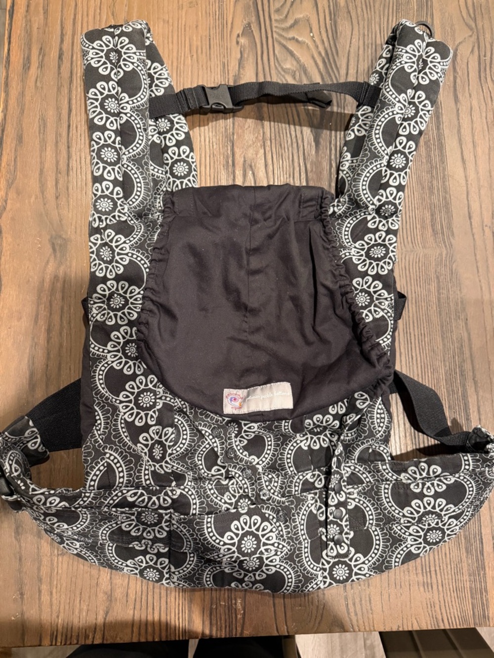 Petunia Picklebottom Black and White Patterned Carrier